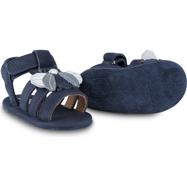 Tuti Sky Scarab Nubuck Shoes, Navy - Sandals - 5