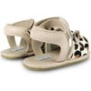 Alina Classic Leather Leopard Sandals, Ivory - Sandals - 4