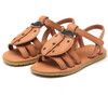 Iles Sky Lady Bird Leather Sandals, Walnut - Sandals - 1 - thumbnail