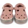 Nanoe Watermelon Classic Leather T-Bar Shoes, Rose Dawn - T-Straps - 3