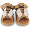 Tuti Sky Bee Classic Leather Sandals, Camel - Sandals - 3 - thumbnail