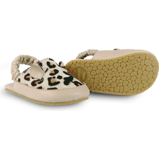Vallie Spotted Cow Hair Sandals, Leopard - Sandals - 6