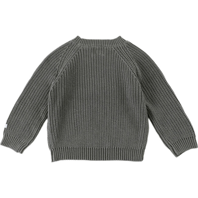 Jade Rib Knit Cuffed Pull-On Sweater, Silver Sage - Sweaters - 2