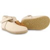 Nanoe Banana Leather T-Bar Shoes, Cream Scored - T-Straps - 6