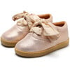 Emilia Organza Leather Shoes, Powder Metallic - Sneakers - 1 - thumbnail