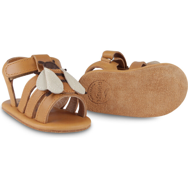 Tuti Sky Bee Classic Leather Sandals, Camel - Sandals - 5