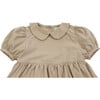 Farah Short Puff Sleeve Dress, Light Mocha - Dresses - 4