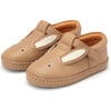 Xan Classic Bunny Leather T-Bar Shoes, Taupe - T-Straps - 1 - thumbnail