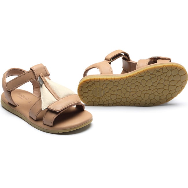 Mattia Boat Leather Sandals, Hazelnut - Sandals - 6