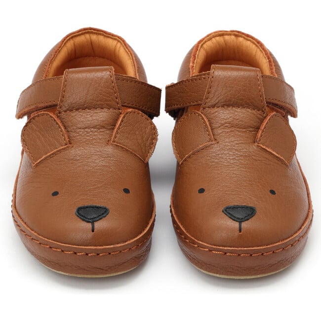 Xan Classic Bear Leather T-Bar Shoes, Cognac - T-Straps - 3