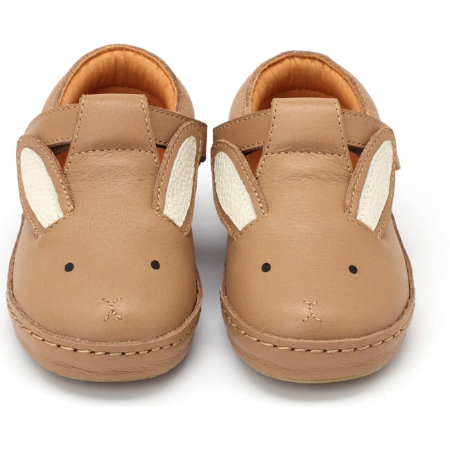 Xan Classic Bunny Leather T-Bar Shoes, Taupe - T-Straps - 3