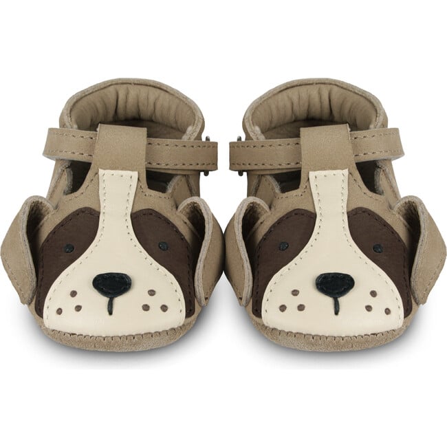 Spark Special Saint Bernard Nubuck T-Bar Shoes, Truffle - T-Straps - 3