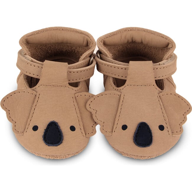 Spark Classic Koala Nubuck T-Bar Shoes, Truffle - T-Straps - 2