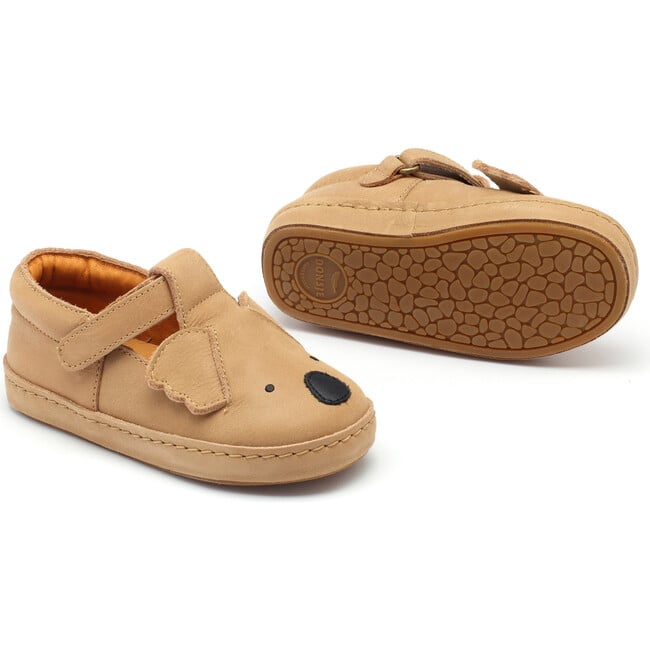 Xan Classic Koala Leather T-Bar Shoes, Truffle - T-Straps - 6