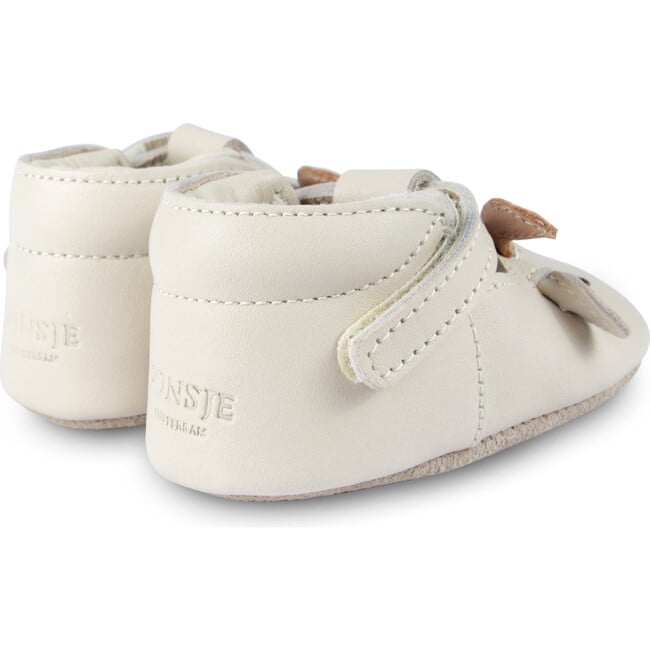 Spark Special Goat Leather T-Bar Shoes, Cream - T-Straps - 4