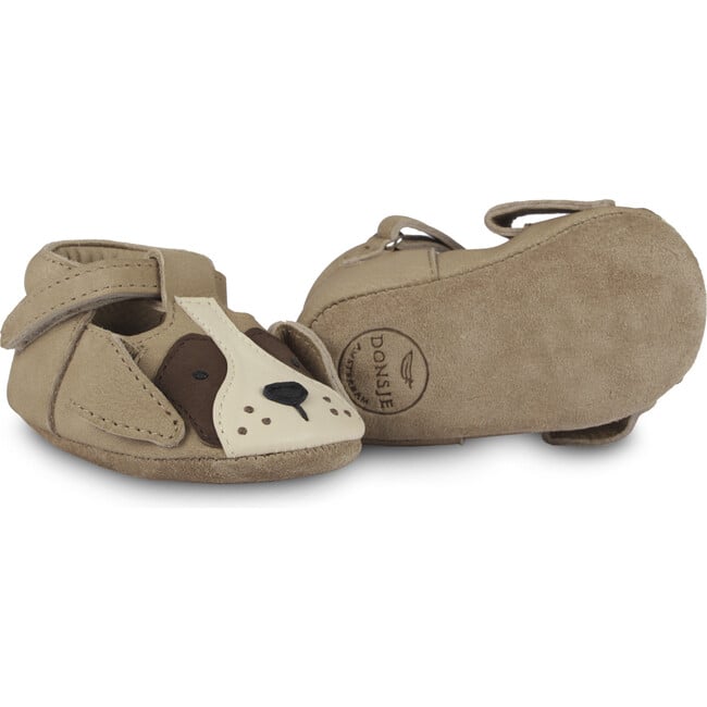 Spark Special Saint Bernard Nubuck T-Bar Shoes, Truffle - T-Straps - 5