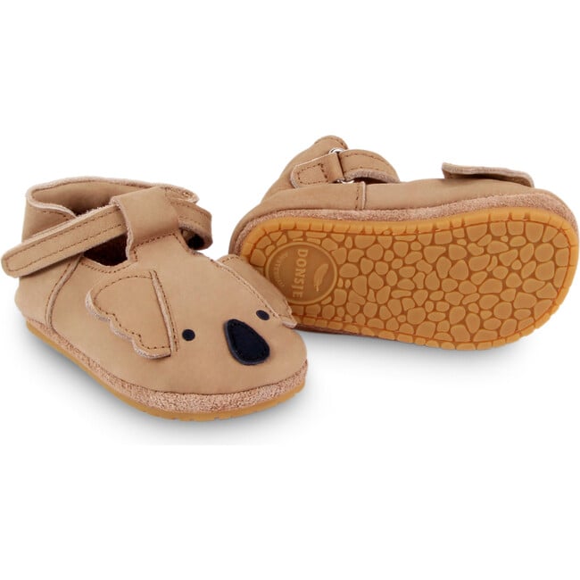 Spark Classic Koala Nubuck T-Bar Shoes, Truffle - T-Straps - 5