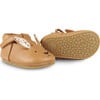 Spark Exclusive Hare Classic Leather T-Bar Shoes, Camel - T-Straps - 6