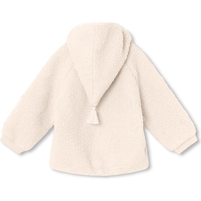 Recycled Liff Teddy Fleece Jacket, White Swan - Jackets - 2