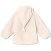 Recycled Liff Teddy Fleece Jacket, White Swan - Jackets - 2