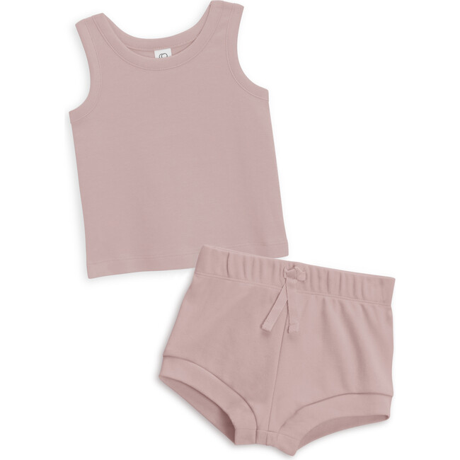 Organic Tank And Short Set, Wisteria - Mixed Apparel Set - 1