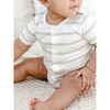 Morgan Short Sleeve Bodysuit, Fisher Stripe - Bodysuits - 2