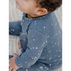Peyton 2-Way Zipper Ribbed Fold-Over Cuff Footed Sleeper, School Of Fish - Footie Pajamas - 3