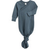 Indy Fold-Over Cuff Kimono Gown, Harbor - Pajamas - 1 - thumbnail