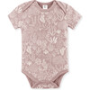 Afton Organic Short Sleeve Print Bodysuit, Coral Reef - Bodysuits - 1 - thumbnail