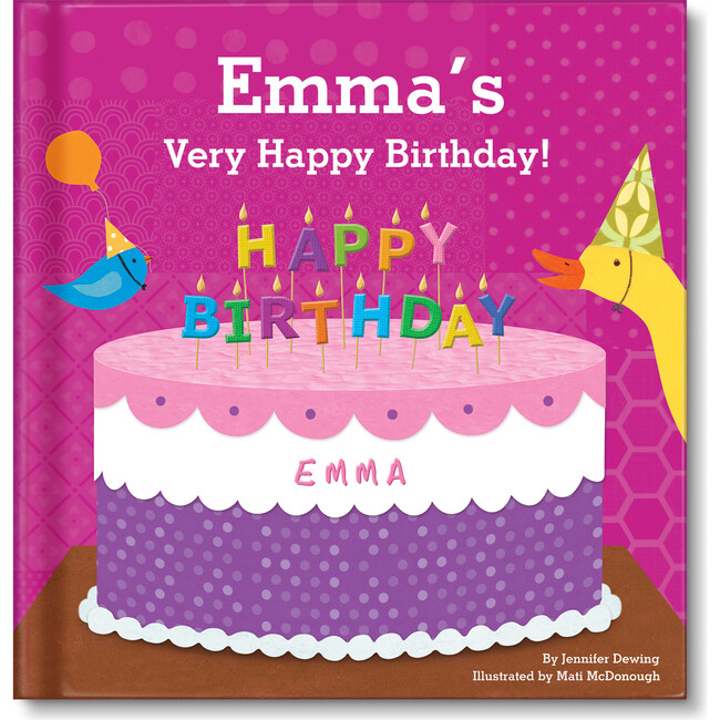 My Very Happy Birthday Personalized Board Book, Girl