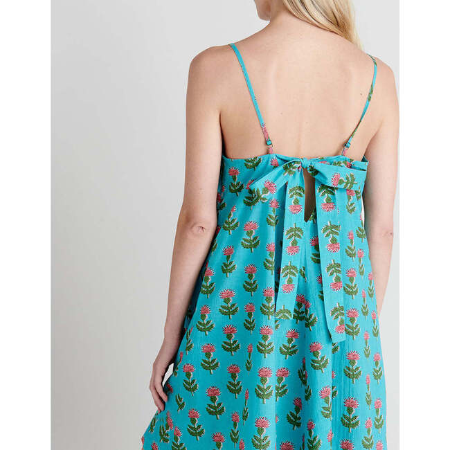 Womens Short Sterralda Dress, Blue Cornflower - Dresses - 2
