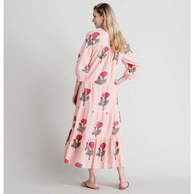 Womens Indira Dress, Blush Marigold - Dresses - 4
