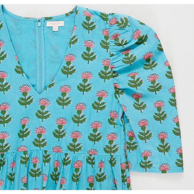 Womens Maribelle Dress, Blue Cornflower - Dresses - 5