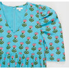 Womens Maribelle Dress, Blue Cornflower - Dresses - 5