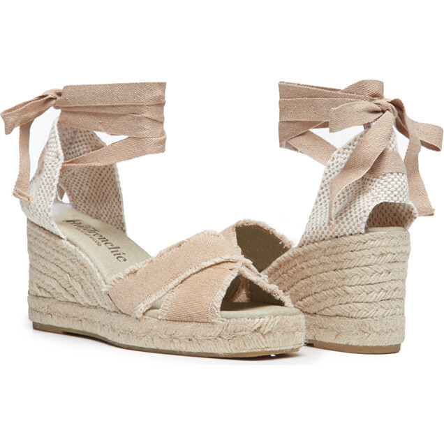 Sandal Espadrille, Tan - Espadrilles - 3