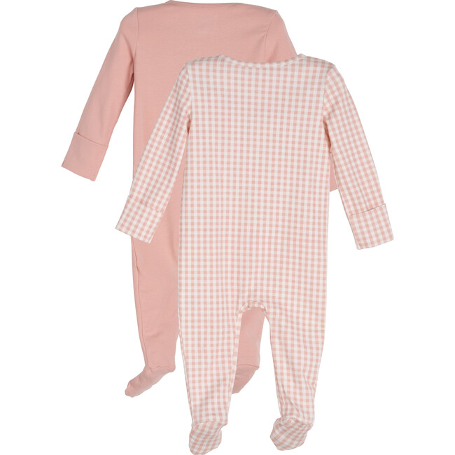 Baby Benjamin Zip Footie Duo, Pink Multi - Footie Pajamas - 2