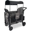 Elite Double Wagon Style Stroller, Charcoal Grey - Single Strollers - 1 - thumbnail