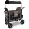 Premium Double Wagon Style Luxe Stroller, Charcoal Grey - Single Strollers - 1 - thumbnail