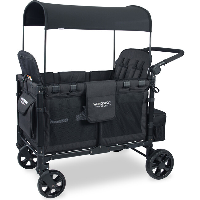 Elite Quad Wagon Style Stroller, Volcanic Black