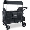 Elite Quad Wagon Style Stroller, Volcanic Black - Single Strollers - 1 - thumbnail