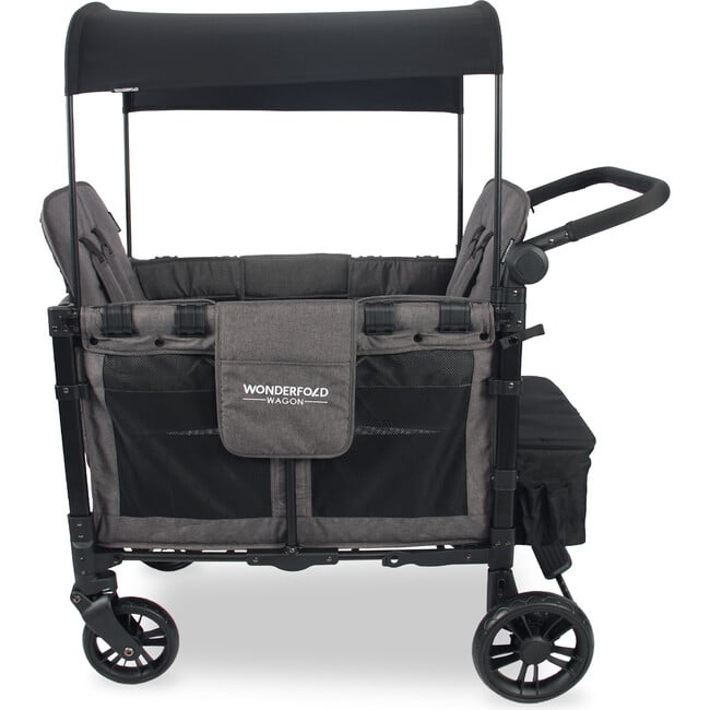 Elite Double Wagon Style Stroller, Charcoal Grey - Single Strollers - 2