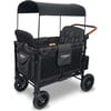 Premium Quad Wagon Style Luxe Stroller, Volcanic Black - Single Strollers - 1 - thumbnail