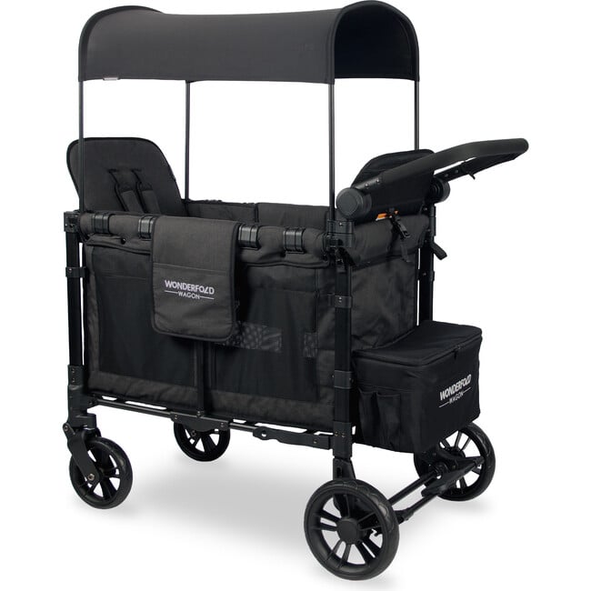 Elite Double Wagon Style Stroller, Volcanic Black - Single Strollers - 3