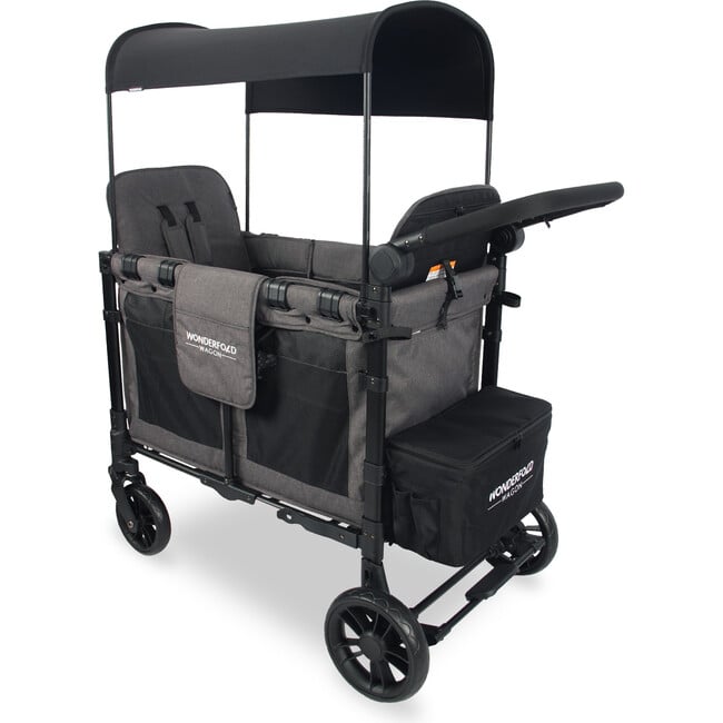 Elite Double Wagon Style Stroller, Charcoal Grey - Single Strollers - 3