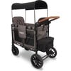 Premium Double Wagon Style Luxe Stroller, Charcoal Grey - Single Strollers - 3