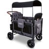 Premium Quad Wagon Style Luxe Stroller, Charcoal Grey - Single Strollers - 3