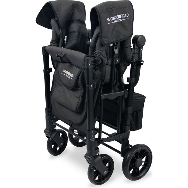 Elite Double Wagon Style Stroller, Volcanic Black - Single Strollers - 5