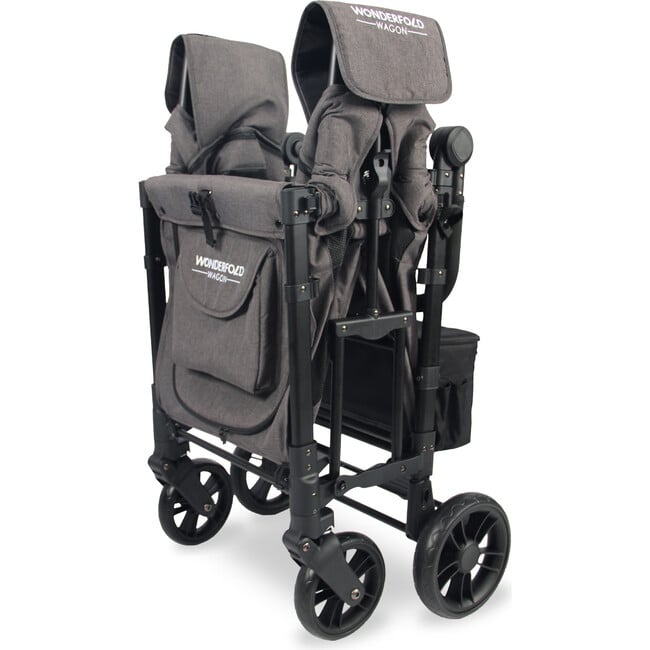 Elite Double Wagon Style Stroller, Charcoal Grey - Single Strollers - 5