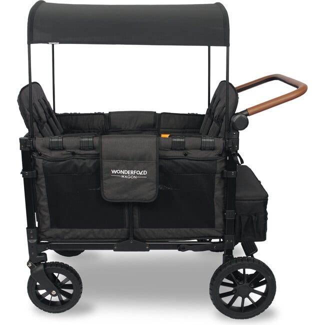 Premium Quad Wagon Style Luxe Stroller, Volcanic Black - Single Strollers - 2