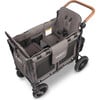 Premium Double Wagon Style Luxe Stroller, Charcoal Grey - Single Strollers - 5